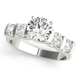 Single-Row Prong-Set Engagement Ring