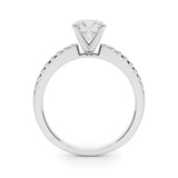 Single-Row Prong-Set Engagement Ring - alt view