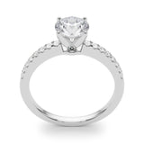 Single-Row Prong-Set Engagement Ring - alt view