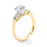 Three-Stone Engagement Ring (Pear Center) - alt view