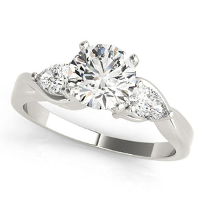 3 Stone Pear Engagement Ring
