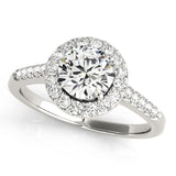 Round Halo Engagement Ring