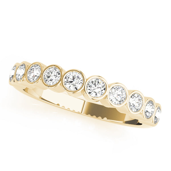Wedding Bands Bezel-Set