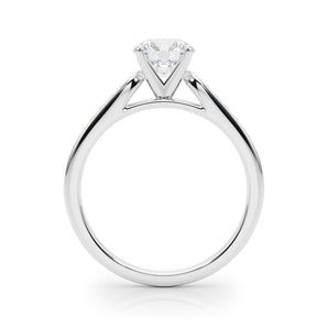 Single-Row Channel-Set Engagement Ring - alt view