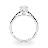 Single-Row Channel-Set Engagement Ring - alt view