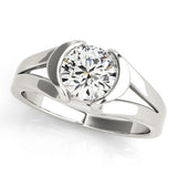 Round Solitaires Any Shape Engagement Ring