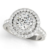 Round Halo Engagement Ring