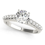 Single-Row Prong-Set Engagement Ring