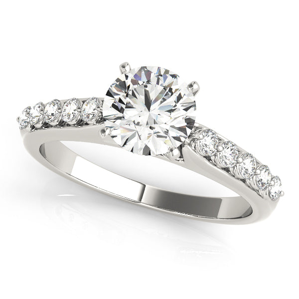 Single-Row Prong-Set Engagement Ring