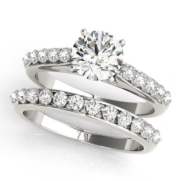 Single-Row Prong-Set Engagement Ring - alt view