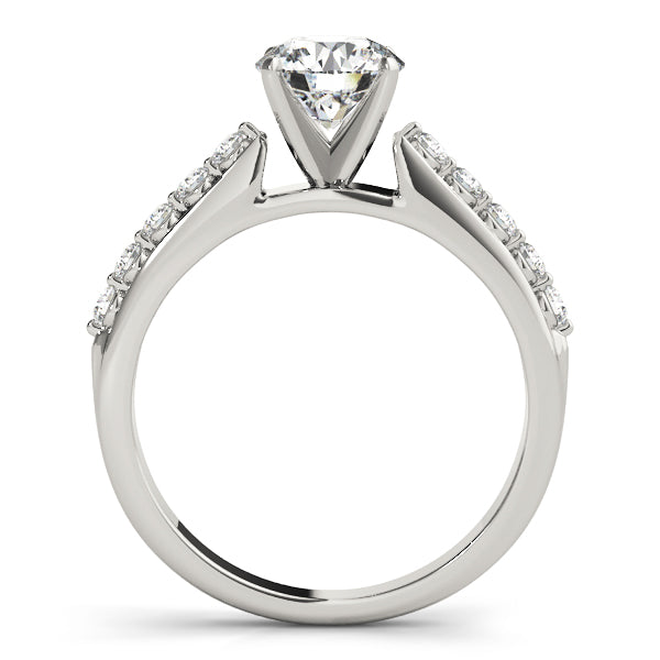 Single-Row Prong-Set Engagement Ring - alt view