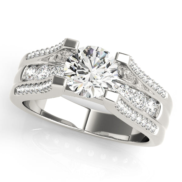 Round Multirow Engagement Ring