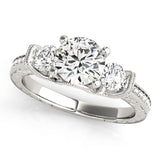 1 1/2 ctw Round Three Stone Engagement Ring (50529-E)