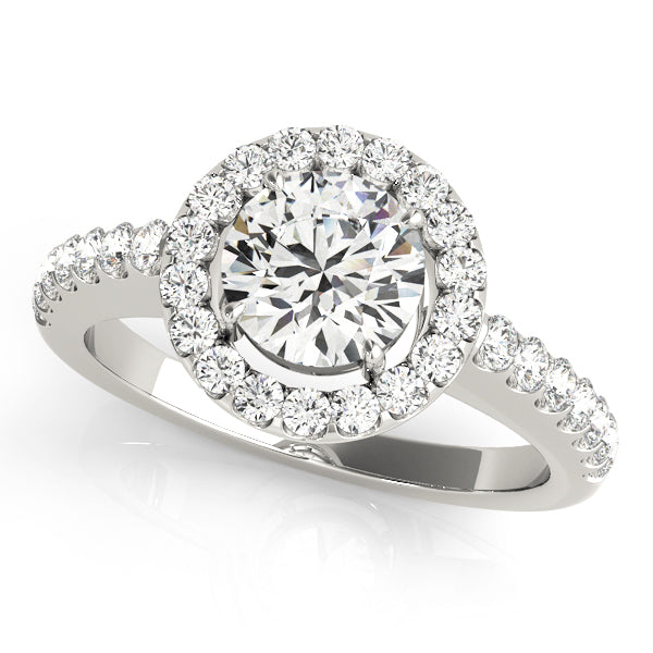 Halo Engagement Ring (Round Center)