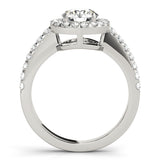Halo Engagement Ring (Round Center) - alt view