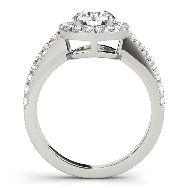 Halo Engagement Ring (Round Center) - alt view