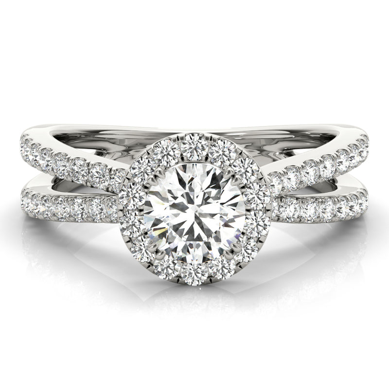 Halo Engagement Ring (Round Center) - alt view