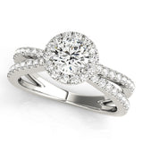 Halo Engagement Ring (Round Center)