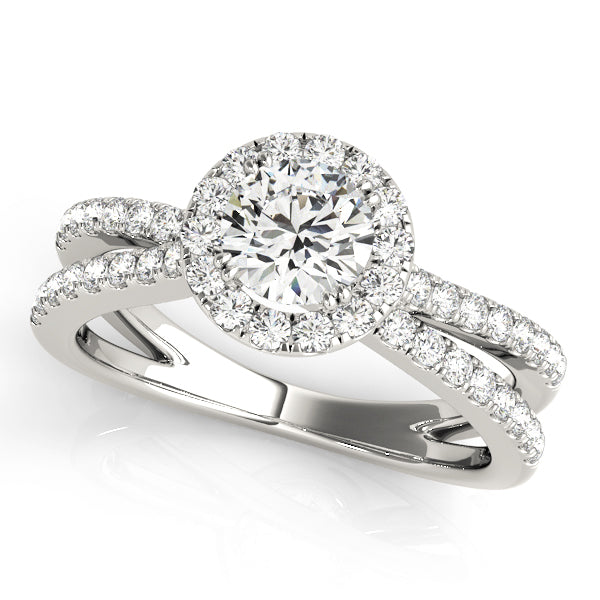 Halo Engagement Ring (Round Center)