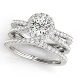 Halo Engagement Ring (Round Center) - alt view