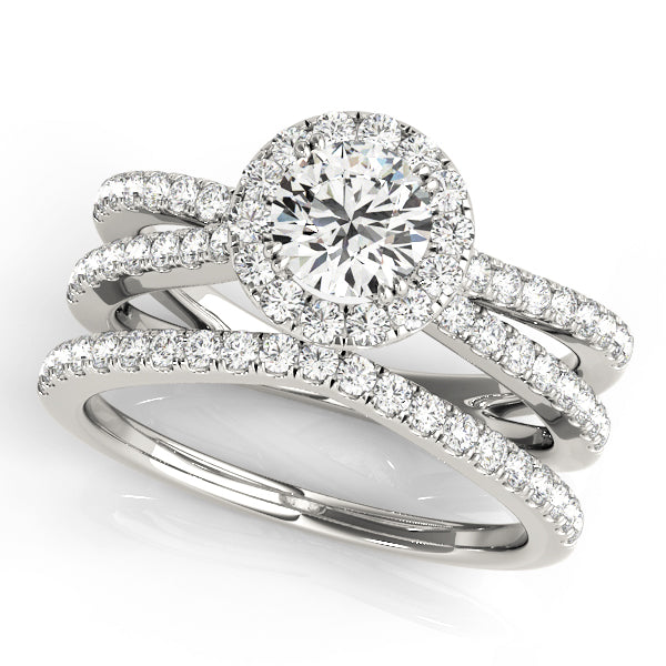 Halo Engagement Ring (Round Center) - alt view