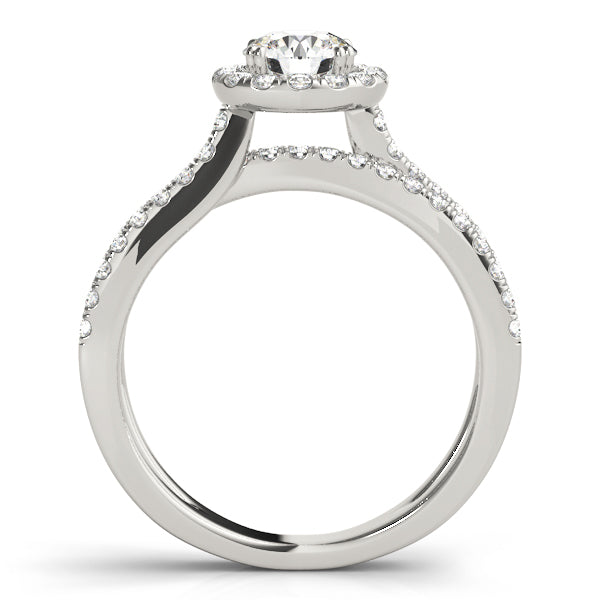 Halo Engagement Ring (Round Center) - alt view