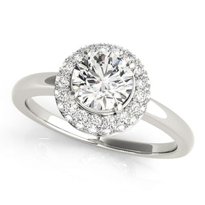 Round Halo Engagement Ring