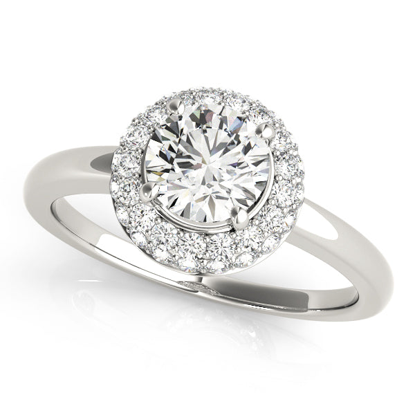 Round Halo Engagement Ring