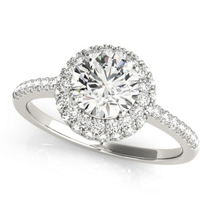 Round Halo Engagement Ring