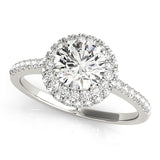 Round Halo Engagement Ring