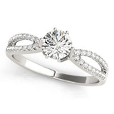 Round Multirow Engagement Ring