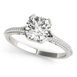 Round Multirow Engagement Ring