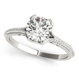 Round Multirow Engagement Ring