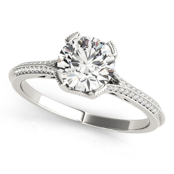 Round Multirow Engagement Ring