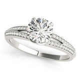Round Multirow Engagement Ring