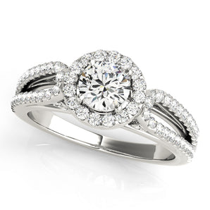 Round Halo Engagement Ring