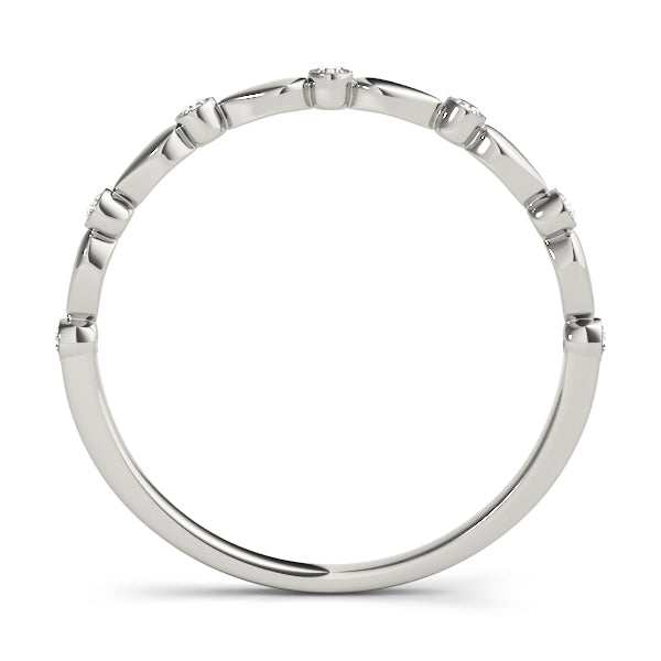 Wedding Bands Bezel-Set - alt view