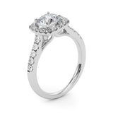 Halo Engagement Ring (Round Center) - alt view