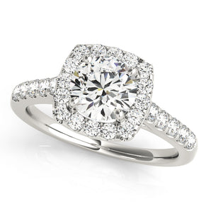 Halo Engagement Ring (Round Center)