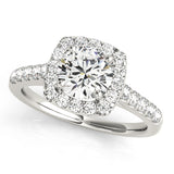 Halo Engagement Ring (Round Center)