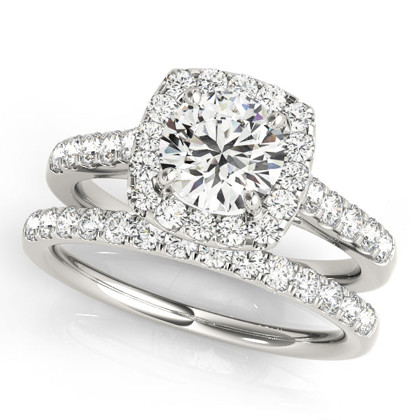 Halo Engagement Ring (Round Center) - alt view