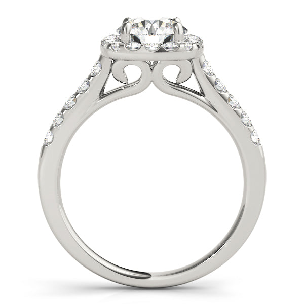 Halo Engagement Ring (Round Center) - alt view