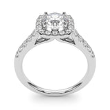 Halo Engagement Ring (Round Center) - alt view