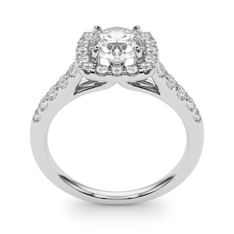 Halo Engagement Ring (Round Center) - alt view
