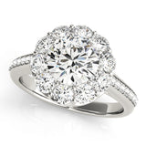 Round Halo Engagement Ring