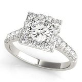 Round Halo Engagement Ring
