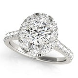 Round Halo Engagement Ring