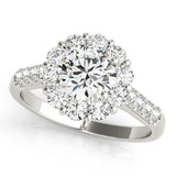 Round Halo Engagement Ring