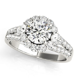 Round Halo Engagement Ring