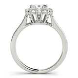 Halo Square & Engagement Ring (Cushion Center) - alt view